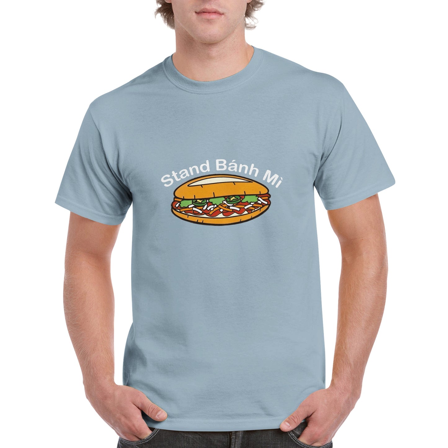 Stand Banh Mi T-shirt white font