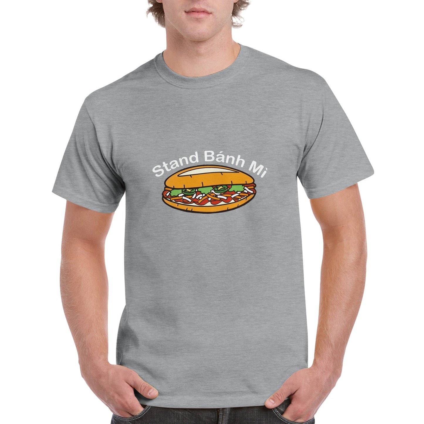 Stand Banh Mi T-shirt white font