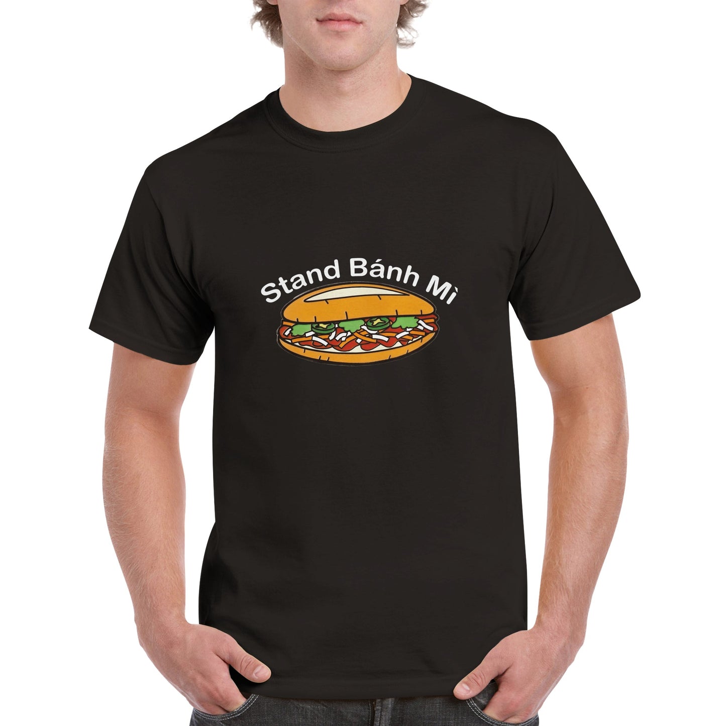 Stand Banh Mi T-shirt white font