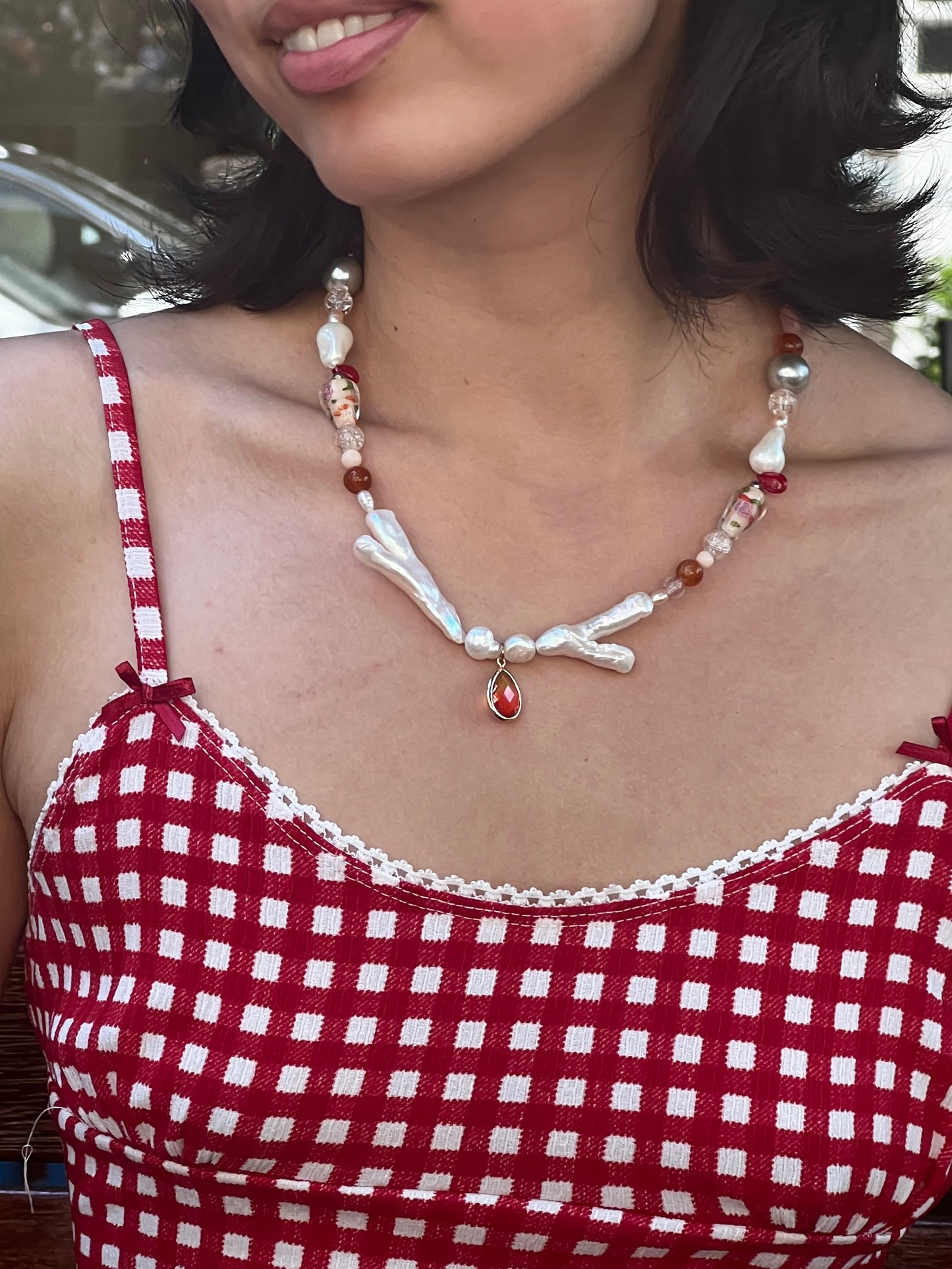 Ruby Latte Necklace