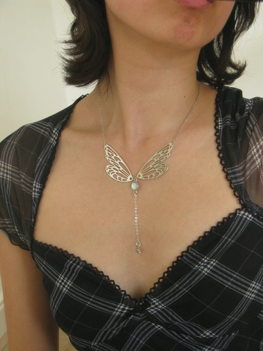 Silver Butterfly Necklace